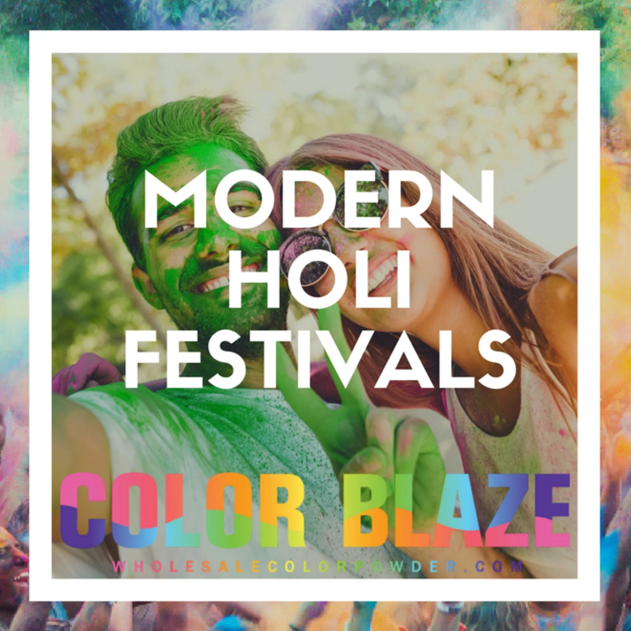 Modern Festivals With Holi Powder
