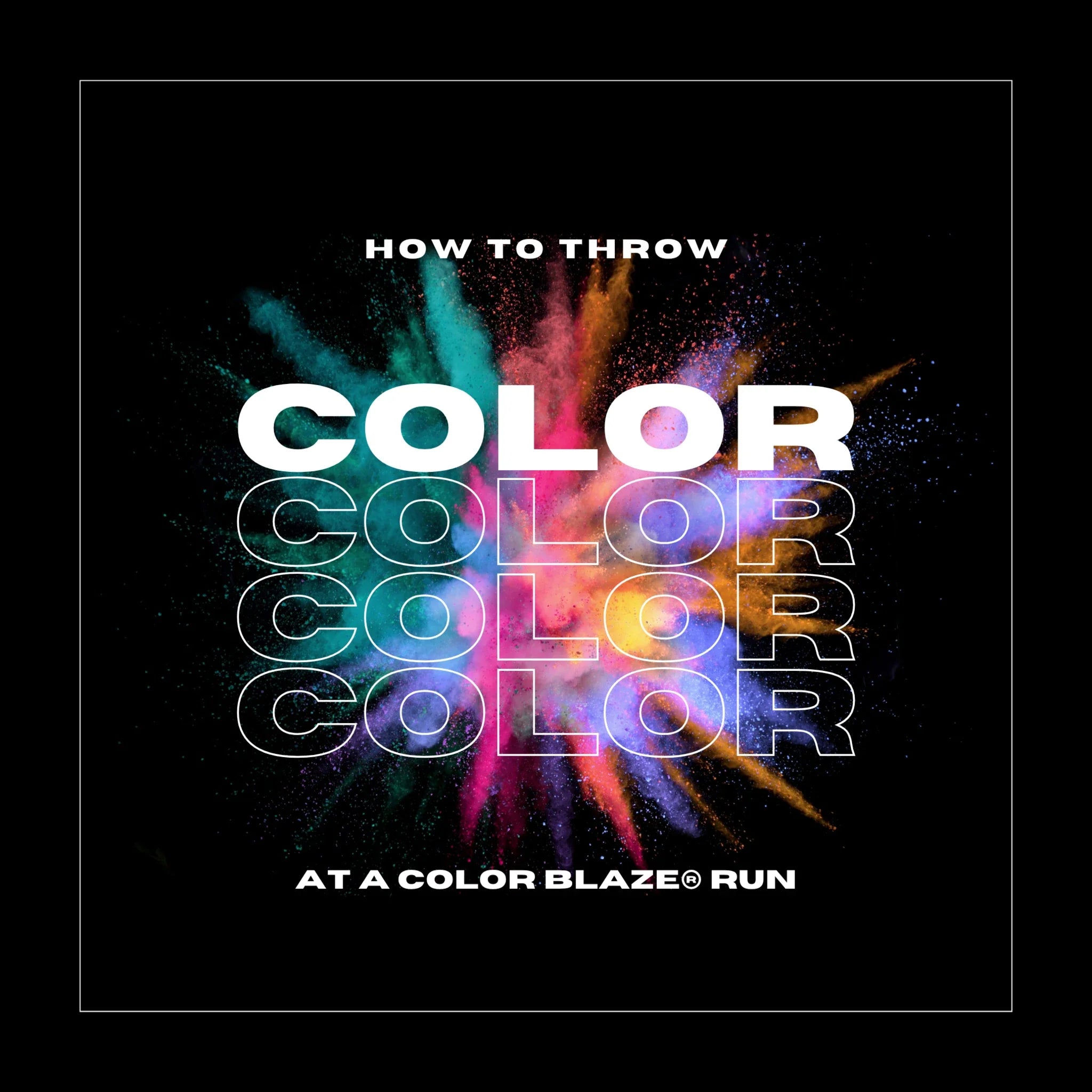 Throwing Color Powder Tips for a Fun Run