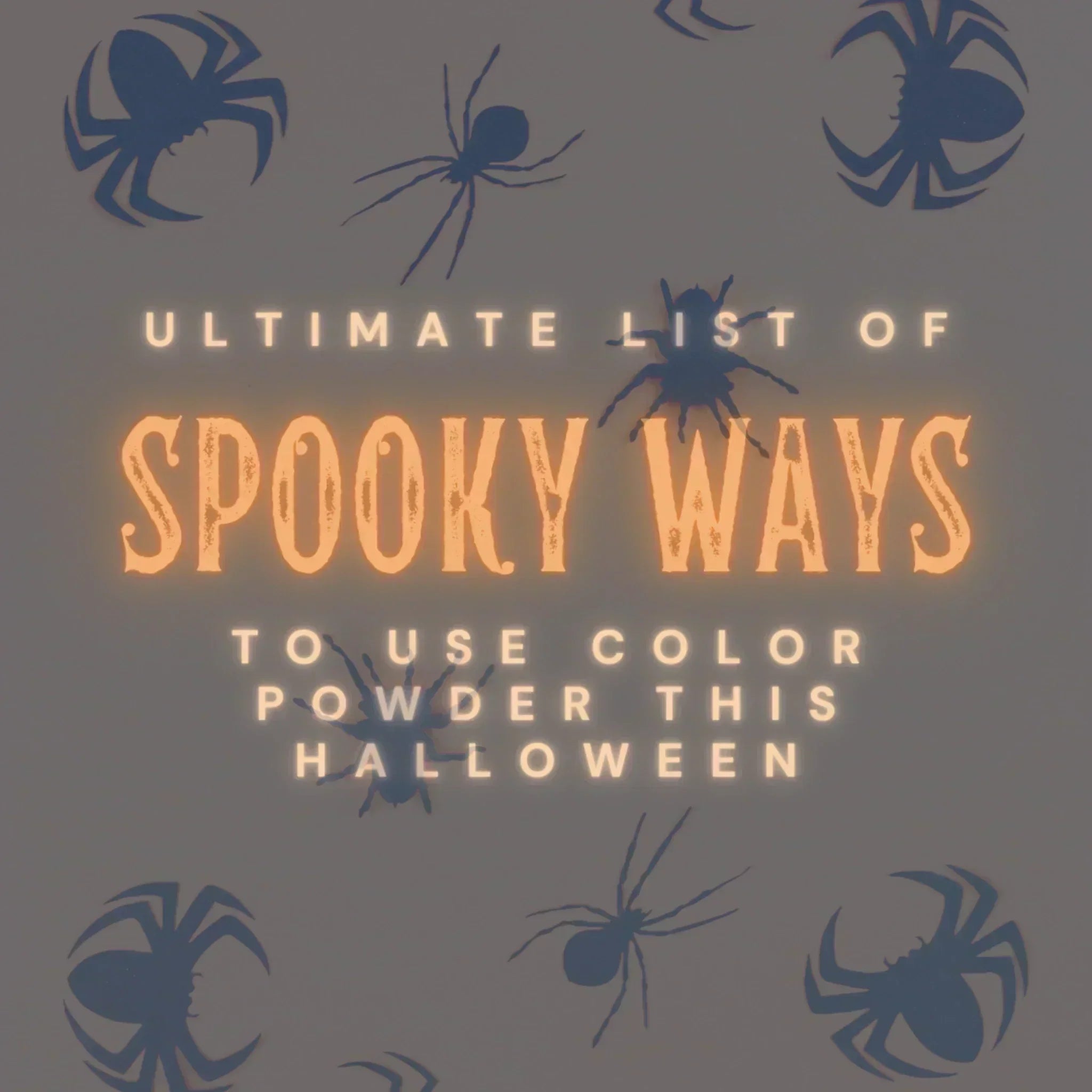 Ultimate List of Spooky Ways to Use Color Powder This Halloween