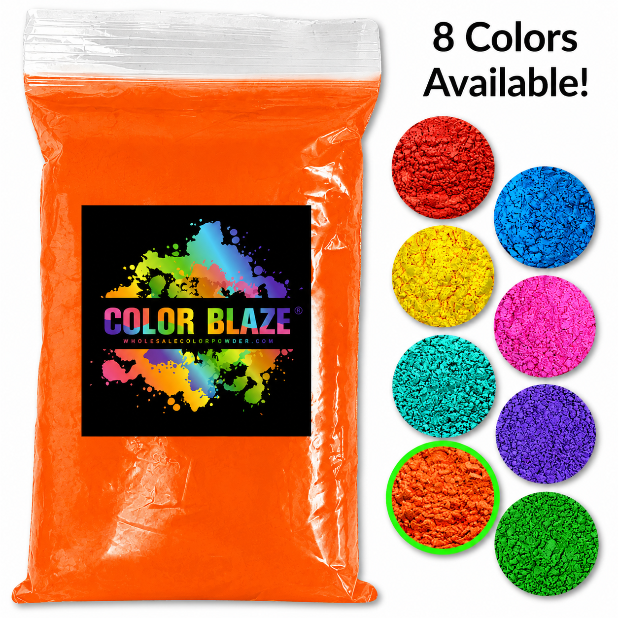 1lb Color Powder Color BlazeĀ® Orange