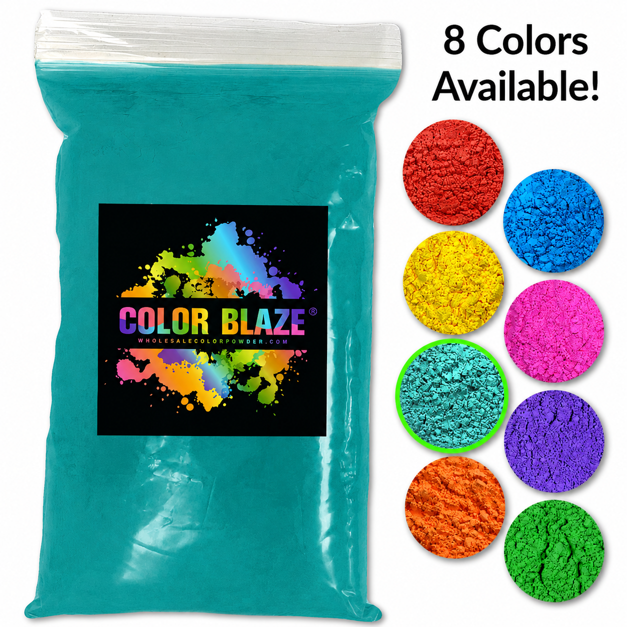 1lb Color Powder Color BlazeĀ® Teal