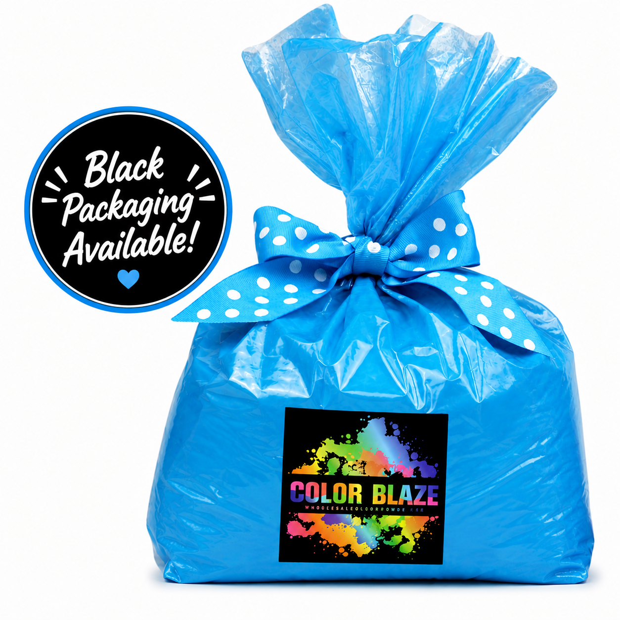 5lb Gender Reveal Color Powder (1 - 5lb Bag) Color Blaze® Clear Blue