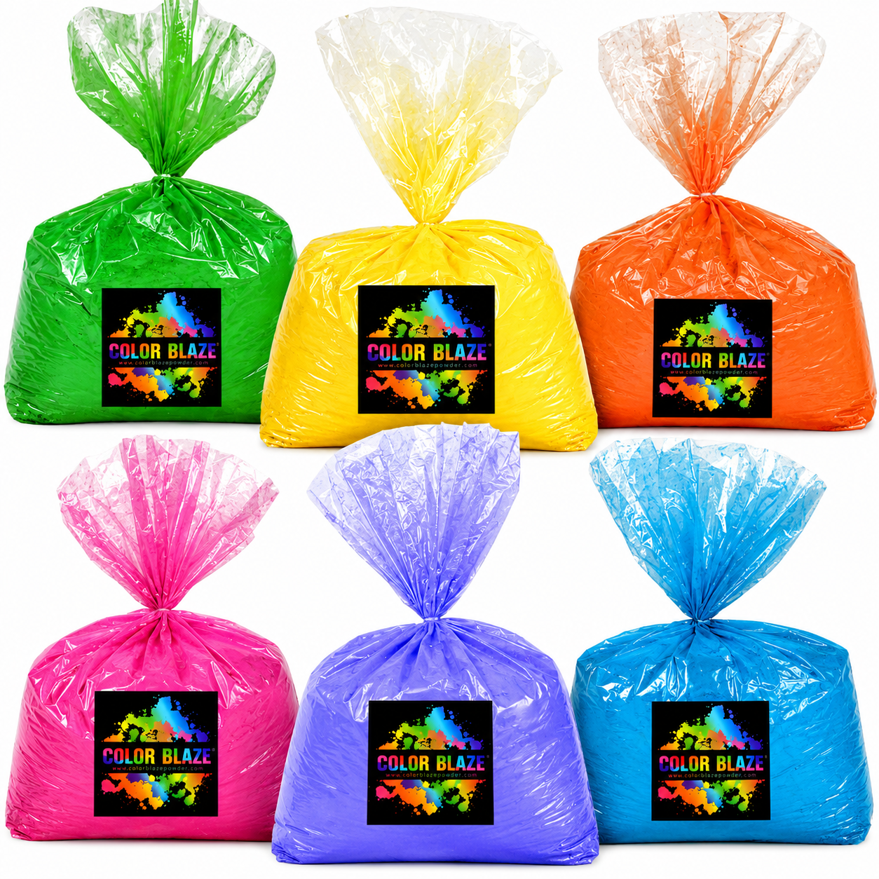 30 lb Color Powder Six Pack (6 Colors of Your Choice) - Color Fun Run, Holi, Gender Reveal, & Events