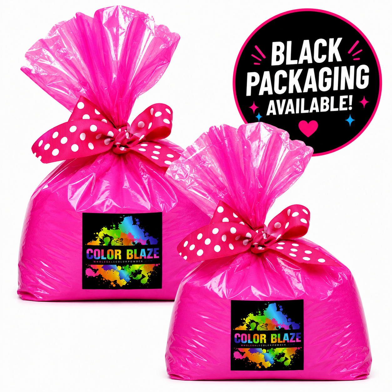 10lb Gender Reveal Color Powder (2 - 5lb Bags) Color Blaze® Clear Pink