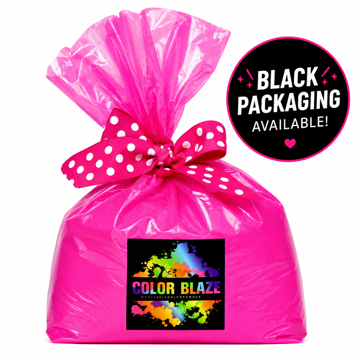 5lb Gender Reveal Color Powder (1 - 5lb Bag) Color Blaze® Clear Pink