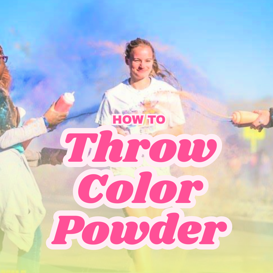 Throwing Color Powder Tips for a Fun Run