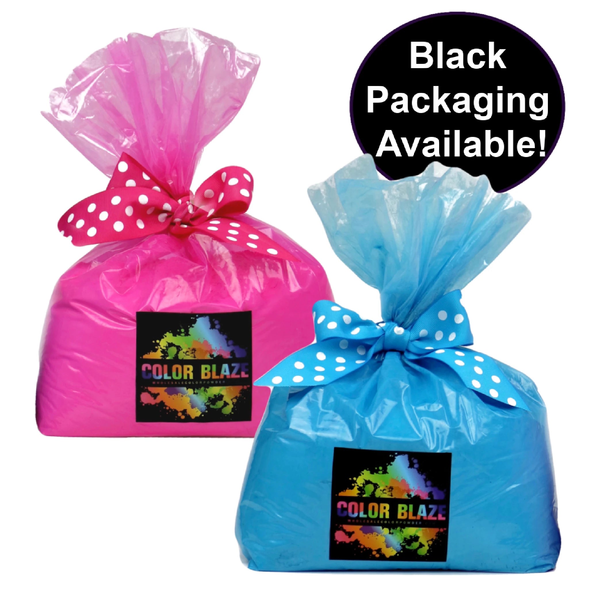10lb Gender Reveal Color Powder (2 - 5lb Bags) Color Blaze® Clear Pink & Blue