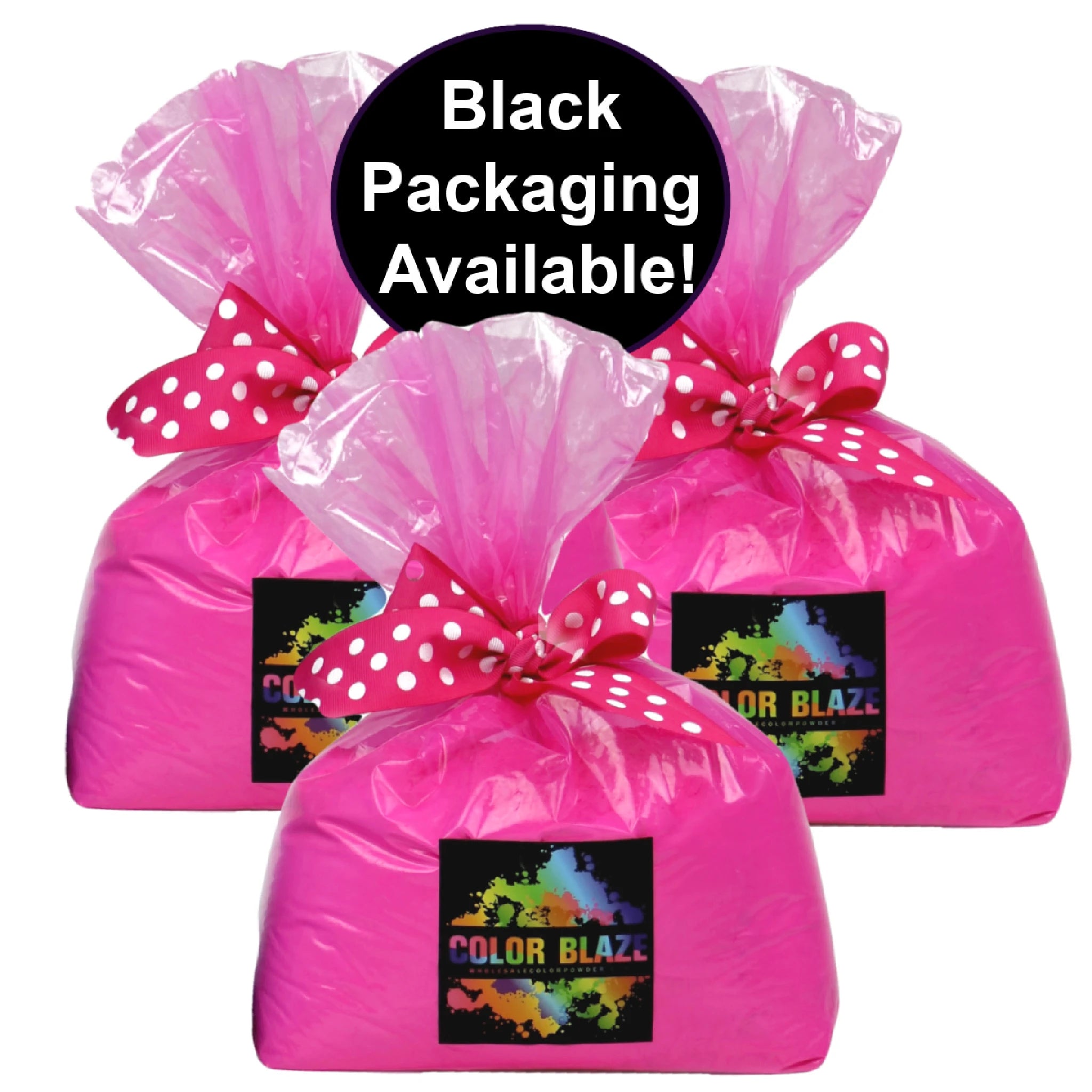 15lb Gender Reveal Color Powder (3 - 5lb Bags) Color Blaze® Clear Pink