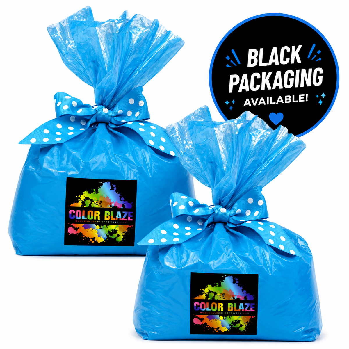 10lb Gender Reveal Color Powder (2 - 5lb Bags) Color Blaze® Clear Blue