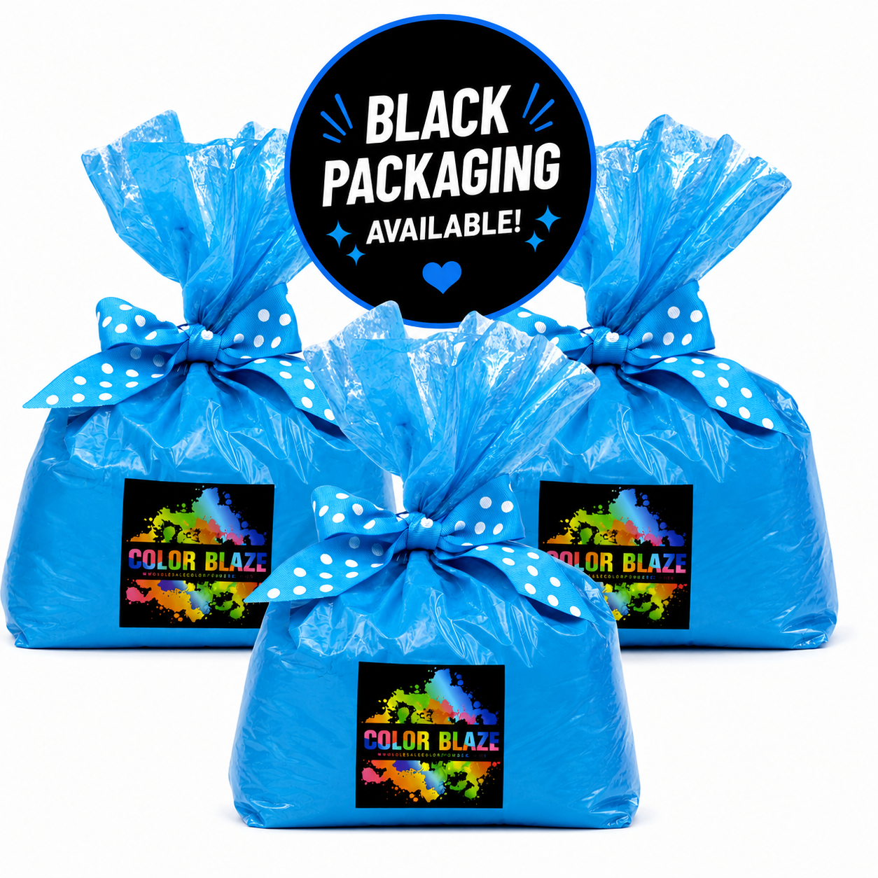 15lb Gender Reveal Color Powder (3 - 5lb Bags) Color Blaze® Clear Blue