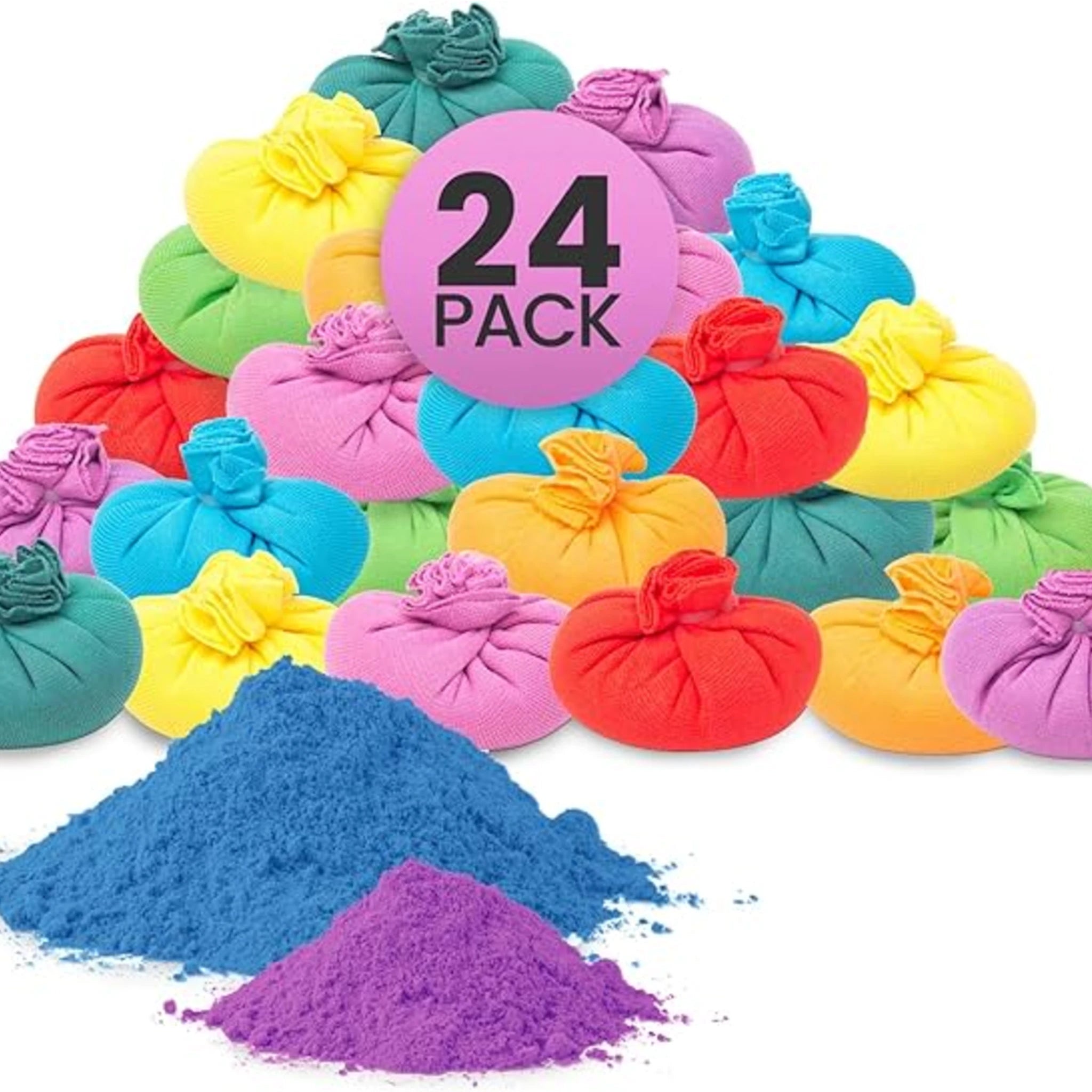 Pre-Filled Color Powder Balls (Assorted Colors) Color Blaze® 24