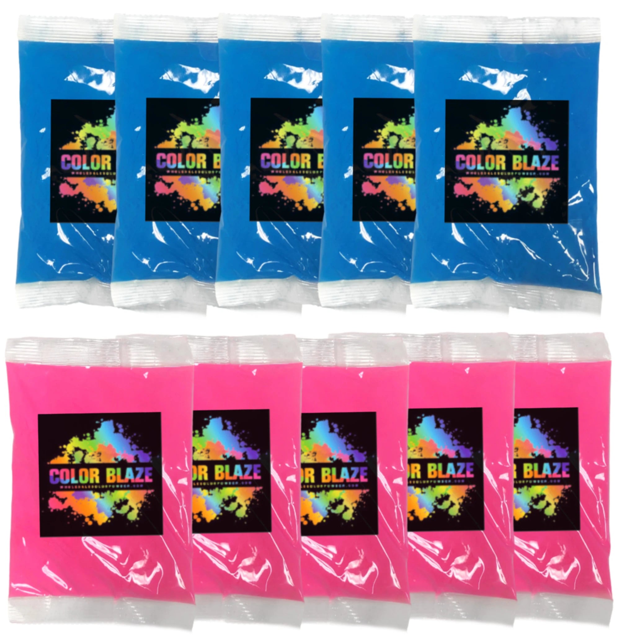 10 Gender Reveal Color Packets Color Blaze® 10 Pink & Blue