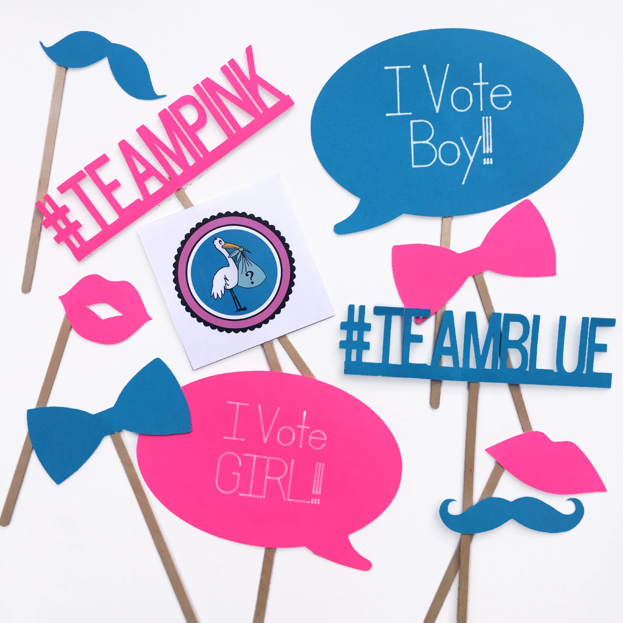 Gender Reveal Party Decorating Kit Color Blaze®