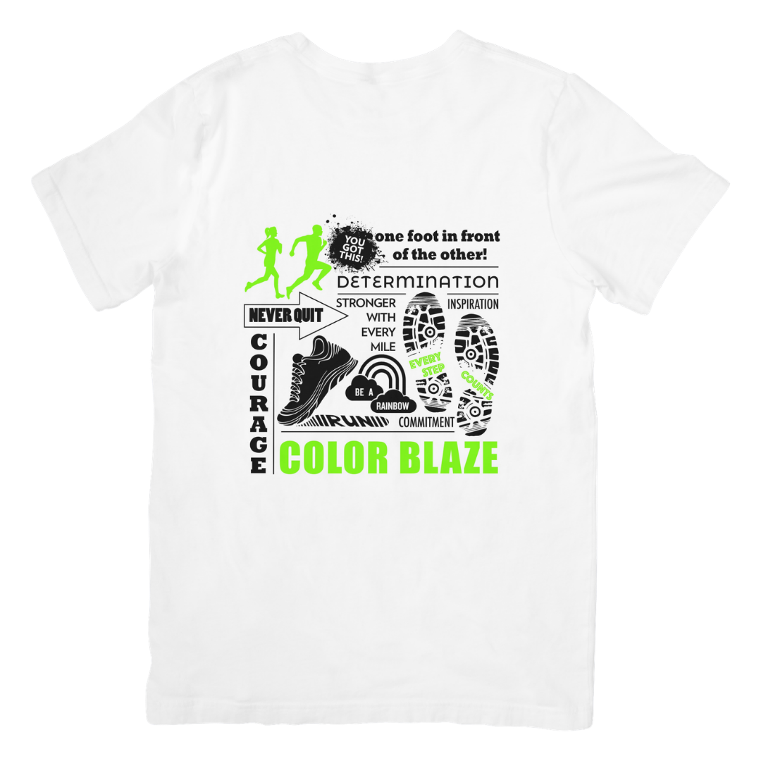 Mix & Match Race Day T-Shirts | Clearance Sale Color Blaze® One Foot In Front Youth - S