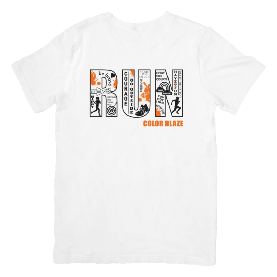 Mix & Match Race Day T-Shirts | Clearance Sale Color Blaze® Orange Run Youth - S
