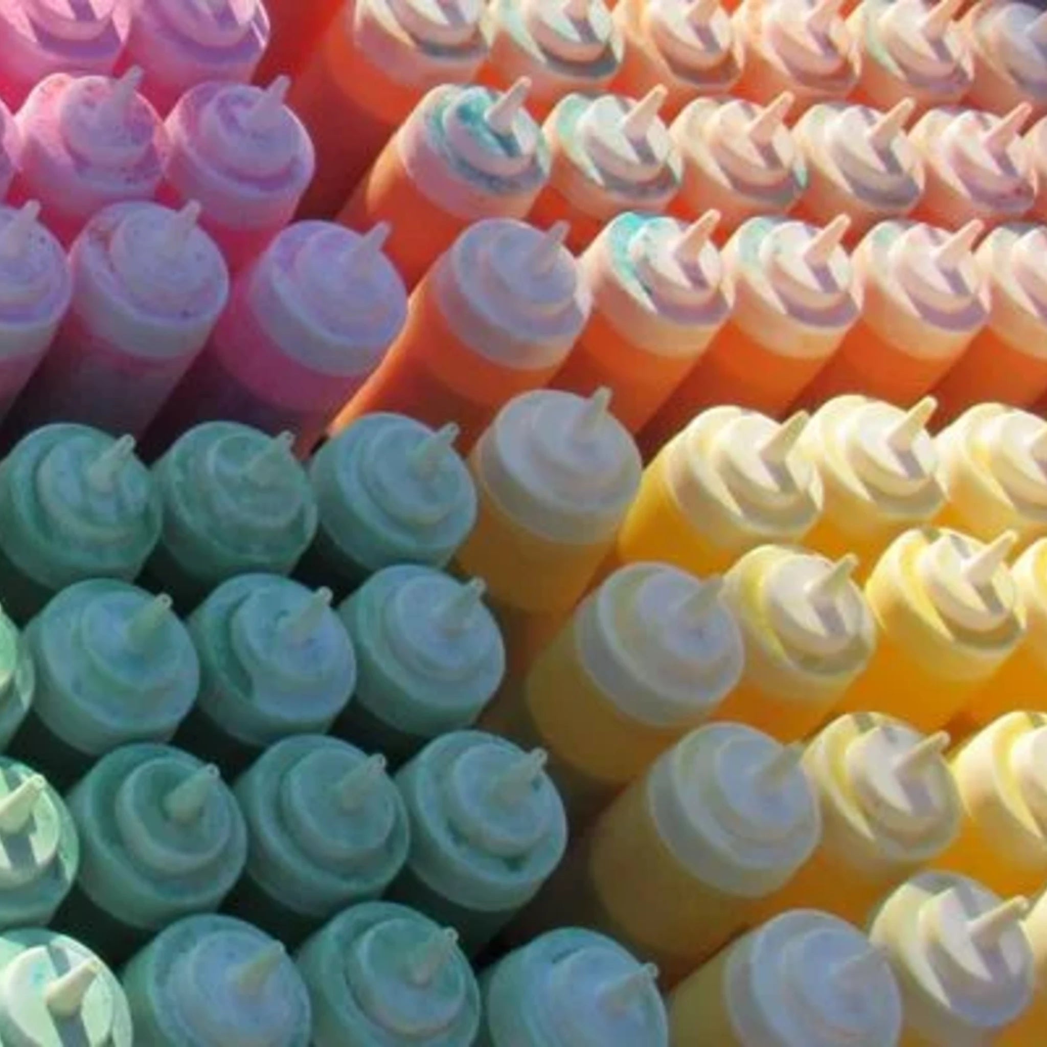 Empty Squeeze Bottles (6 Pack) Color Blaze®