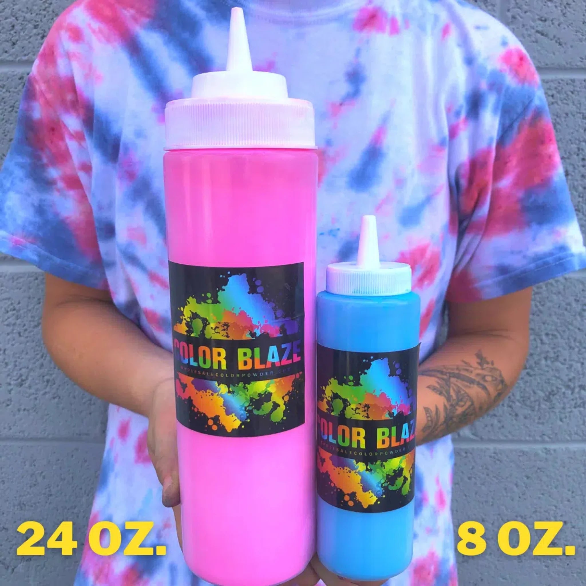 Empty Squeeze Bottles (6 Pack) Color Blaze®