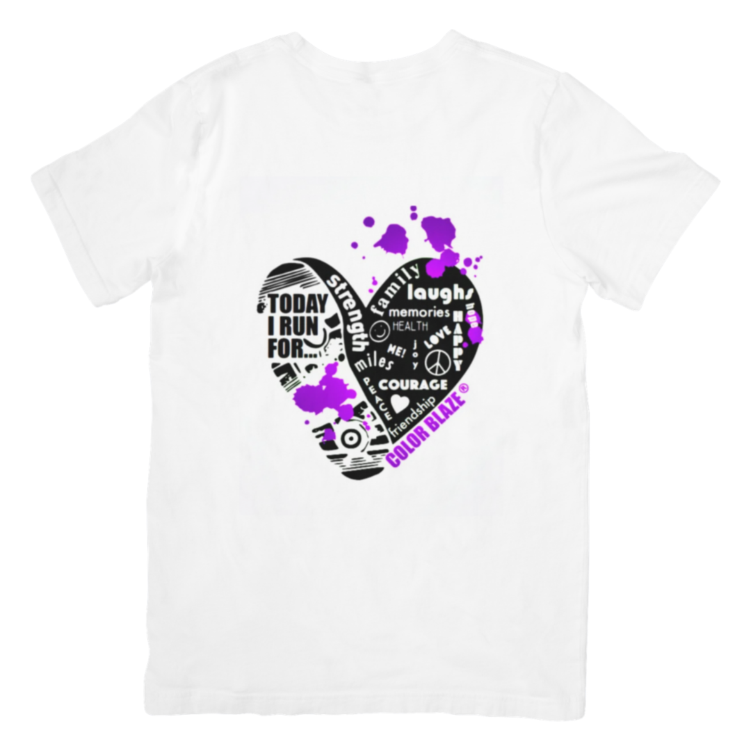 Mix & Match Race Day T-Shirts | Clearance Sale Color Blaze® Today I Run For... Youth - S