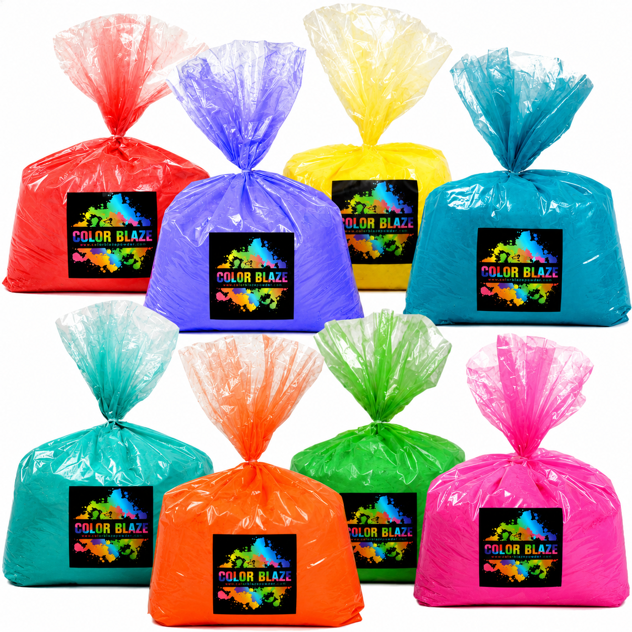 Bulk Color Powder 40lb (8 Colors) – Holi Powder, Color Fun Run, Gender Reveal & Events